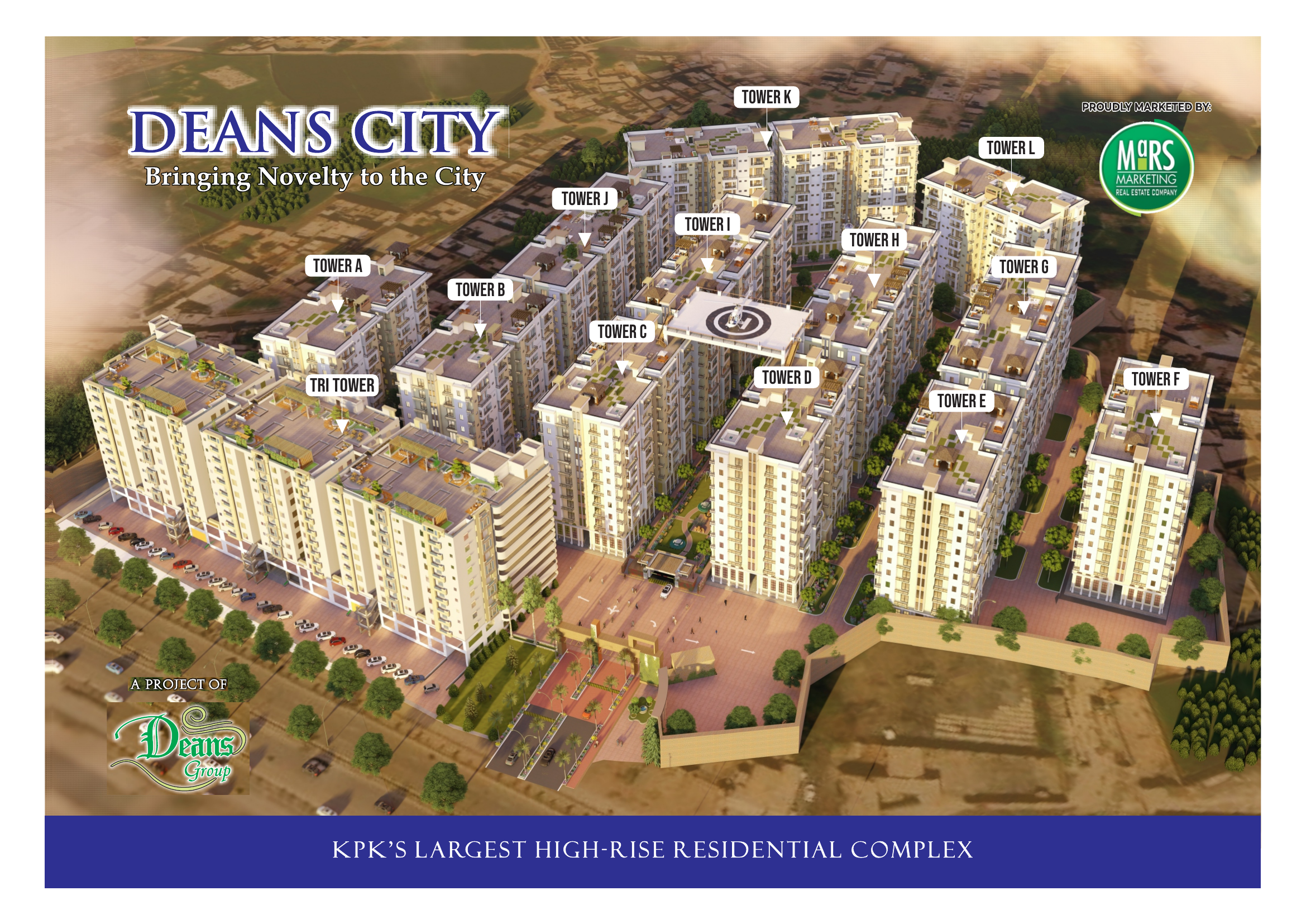 Deans City 13 Towers Master Site Plan