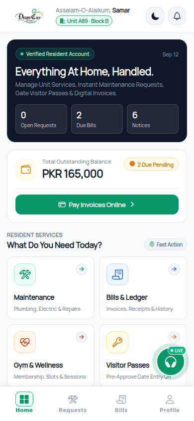 Deans City Resident App Live Preview